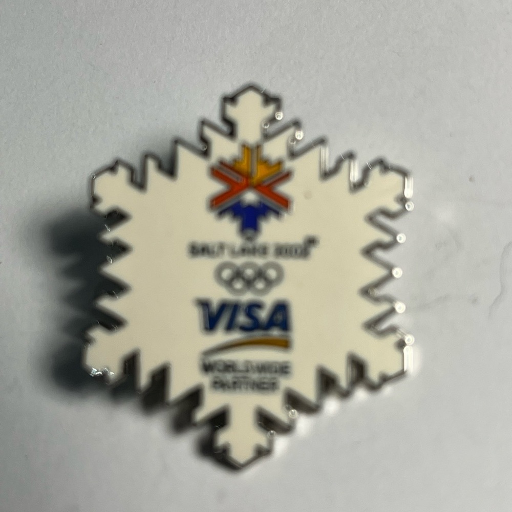 Salt lake city olympics 2002 snowflake pin